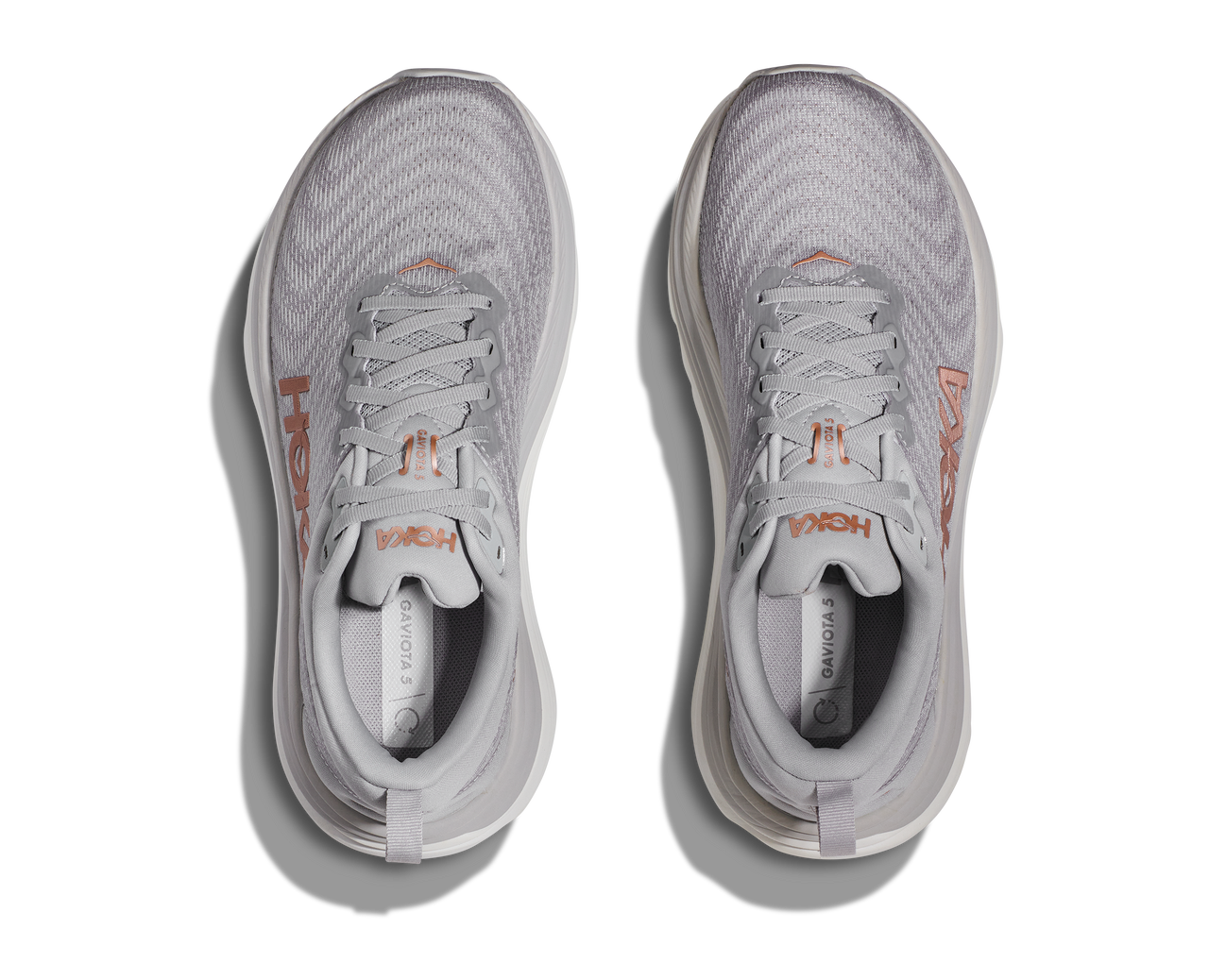 Hoka Women's Gaviota 5 Running Shoe Wide - Harbor Mist/Rose Gold