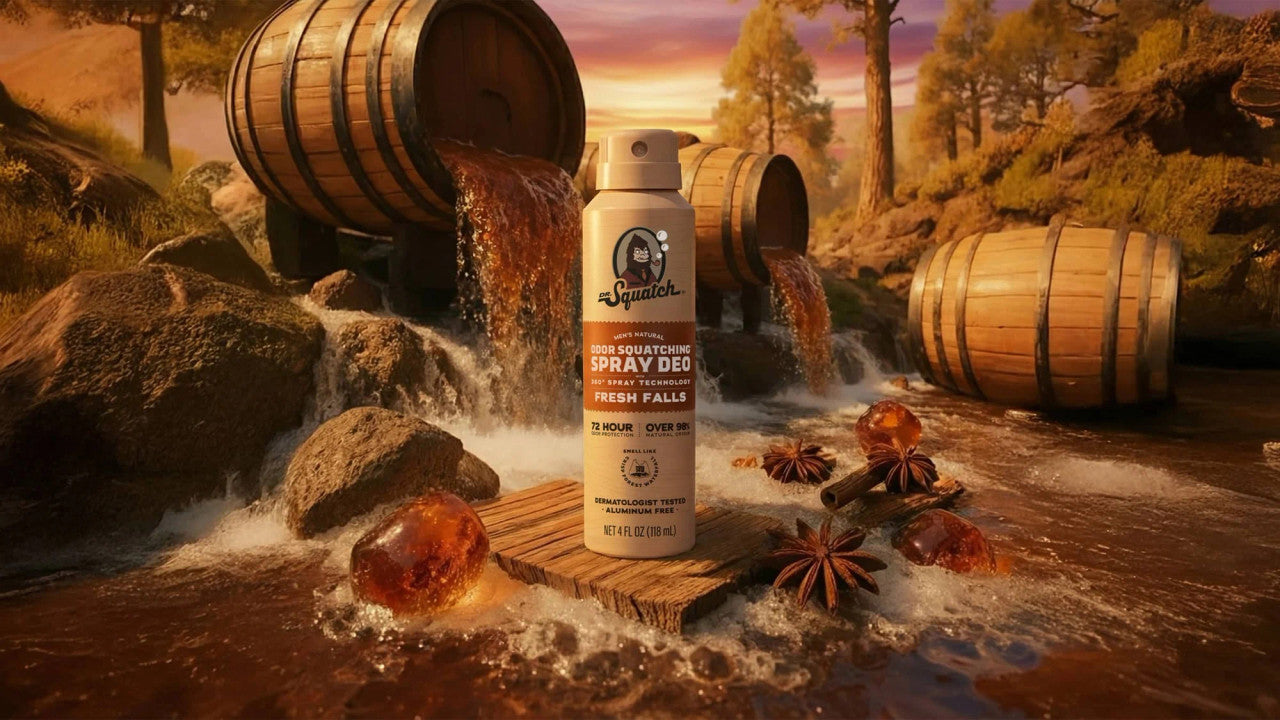 Dr. Squatch Spray Deodorant Wood Bourbon Barrel