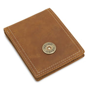 Heybo Men's Leather Bifold Wallet - Brown