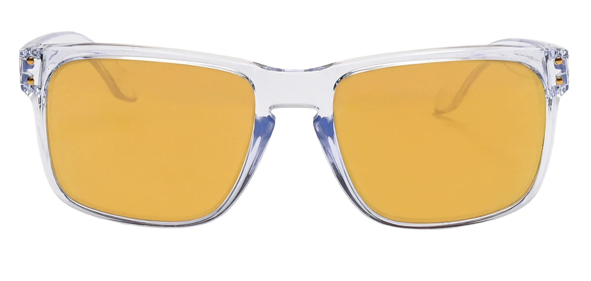 Oakley Holbrook Polarized Sunglasses - Clear/Prizm 24K