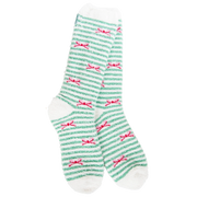 World's Softest Socks Cozy Crew Holiday Socks - Holiday Bow