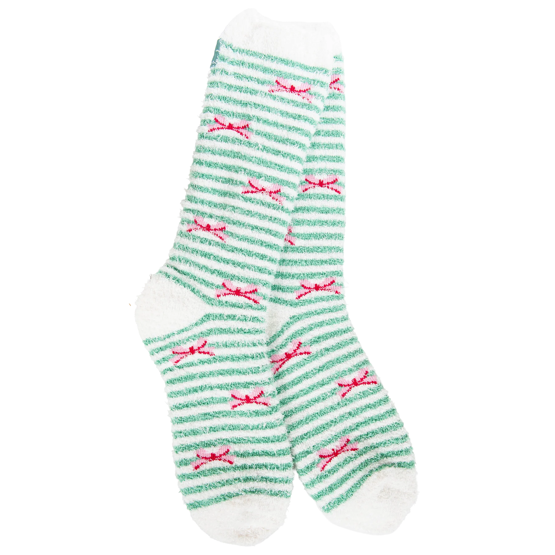 World's Softest Socks Cozy Crew Holiday Socks - Holiday Bow
