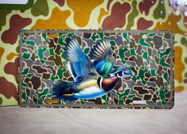 Scent South Wood Duck Car Tag