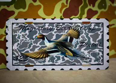 Scent South Pintail Stamp Car Tag