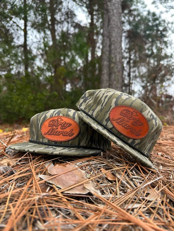 Dirty Marsh Men's Classic Leather Patch Rope Hat - Bottomland