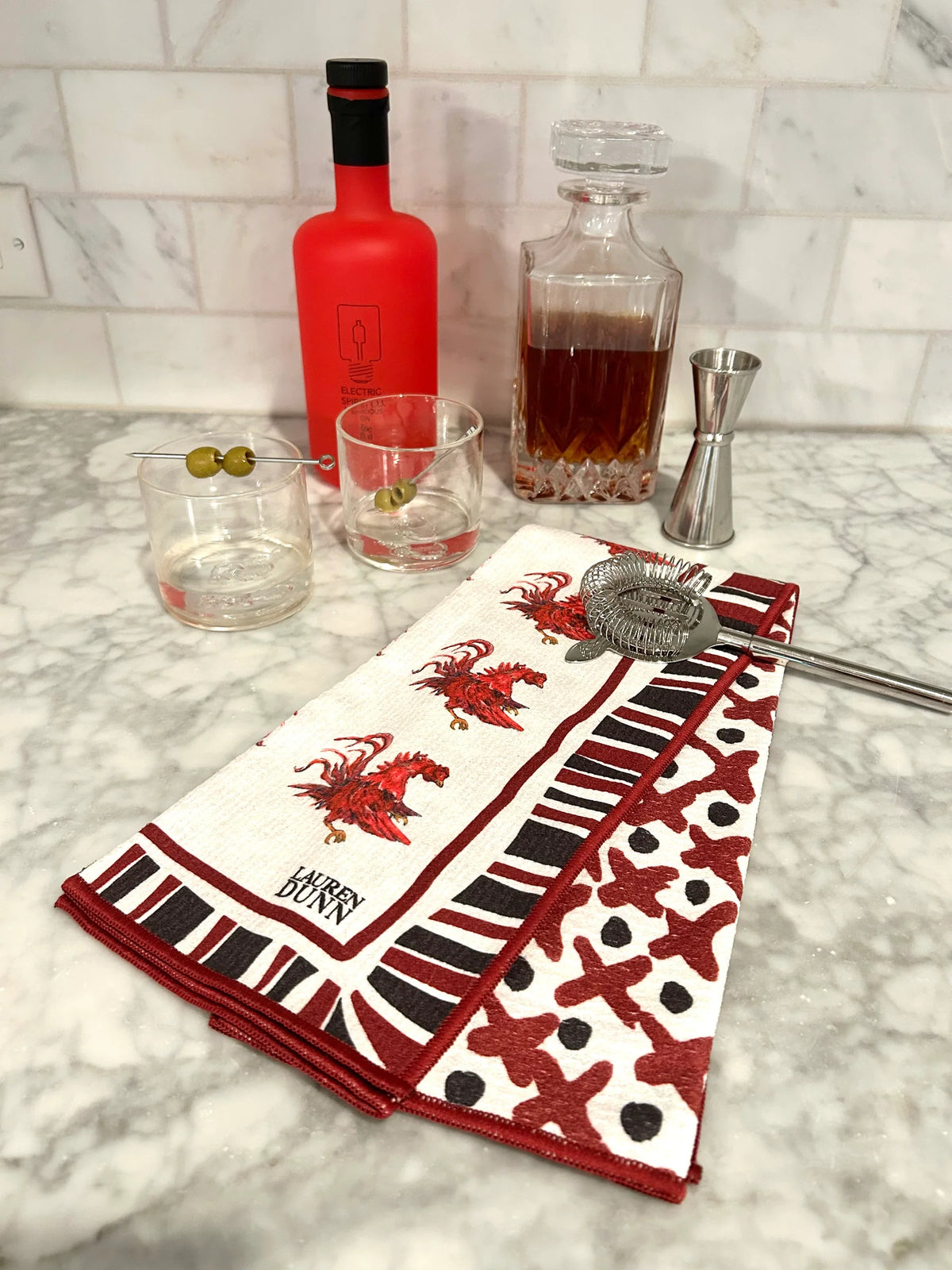 Keva Southern Rooster Game Day Tea Towel