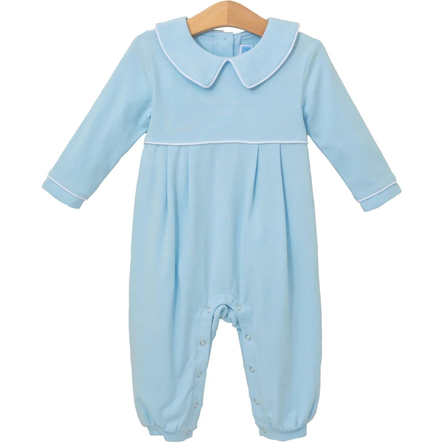 Trotter Street Kids Infant Boys Jospeh Romper - Light Blue