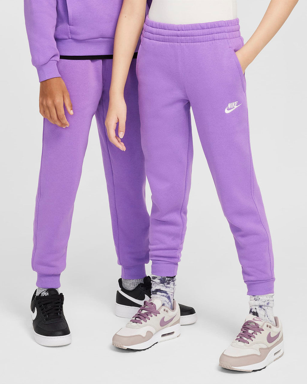 Nike Kids Sportswear Club Fleece Joggers - Black Raspberry/White