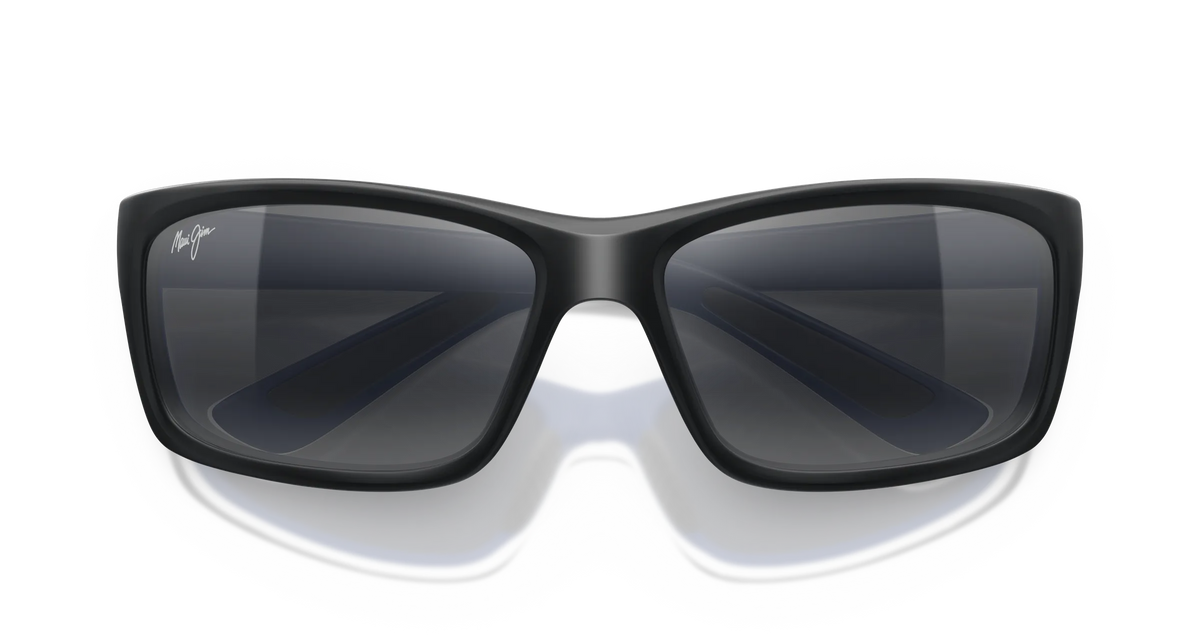 Maui Jim Kanaio Coast Polarized Sunglasses - Matte Black/White/Blue