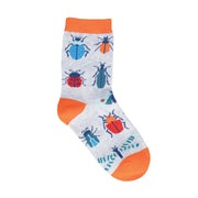 Socksmith Kids' Buggin' Out Cotton Crew - Blue Heather