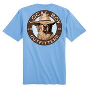 Local Boy Men's Lone Retriever T-Shirt - Washed Denim