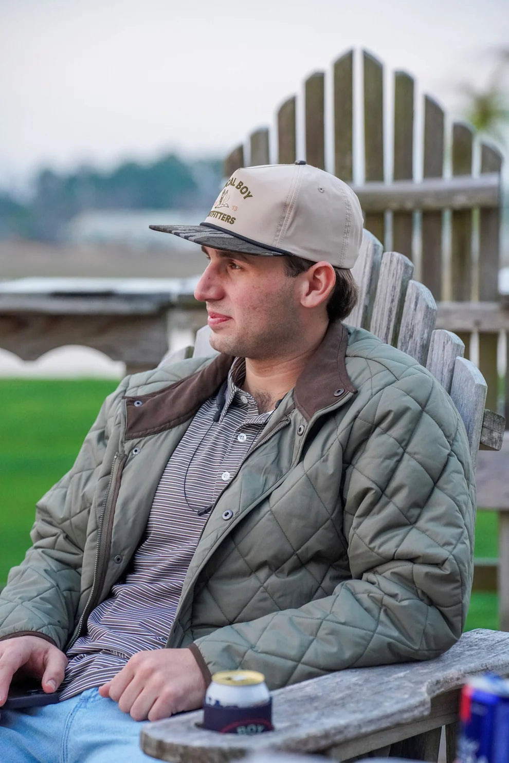 Local Boy Men's Diamond Quilted Jacket