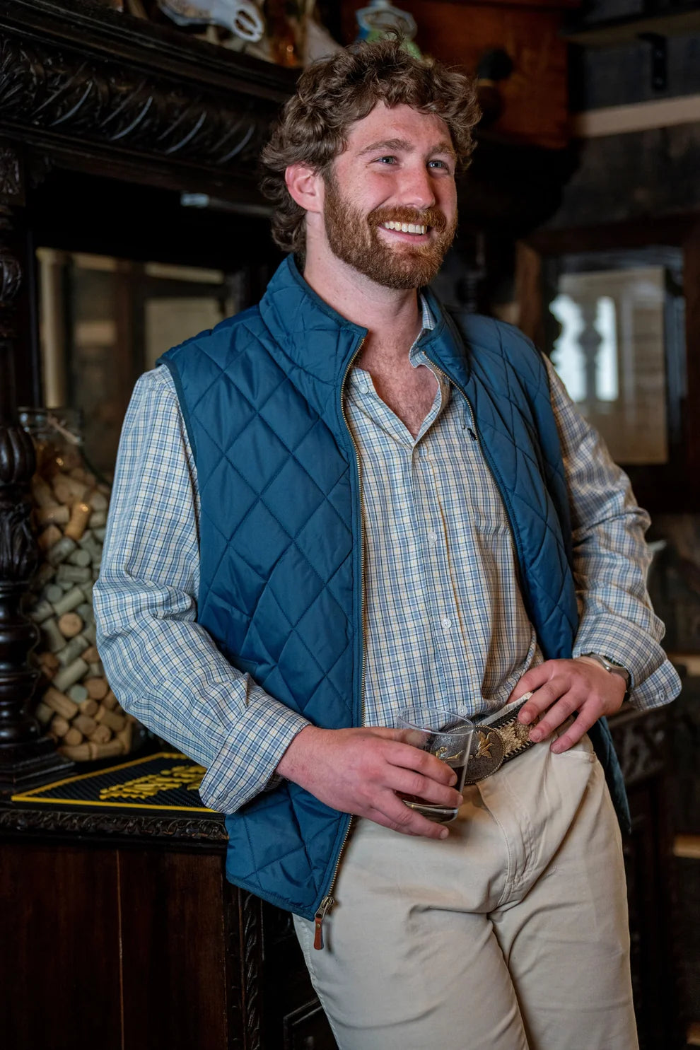 Local Boy Men's Diamond Quilted Vest