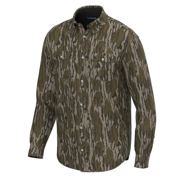 Local Boy Men's Long Sleeve Camo Button Down Shirt