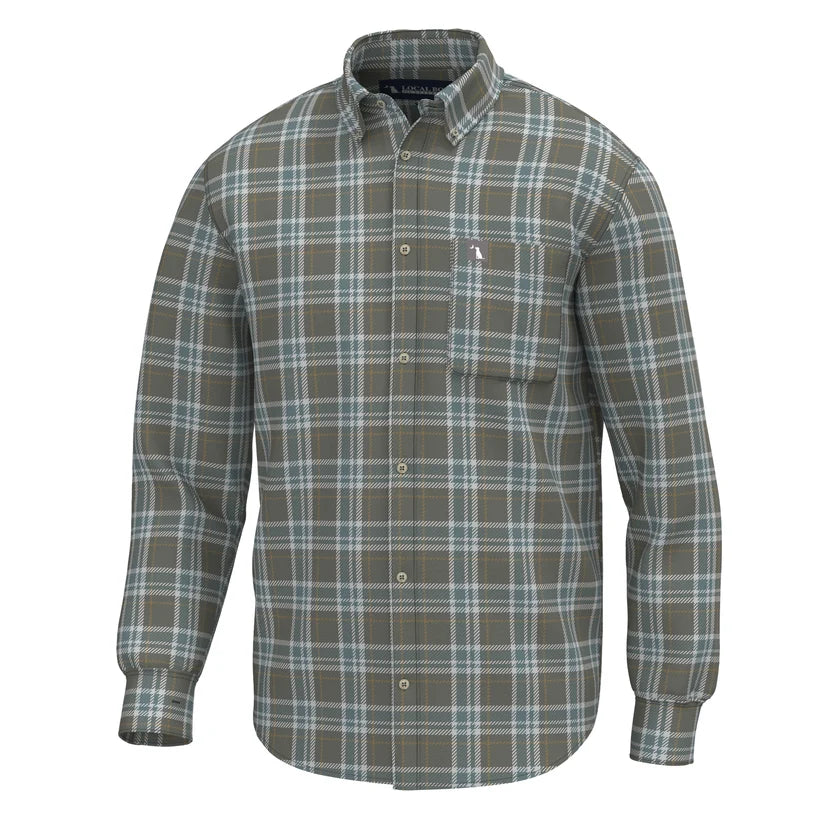 Local Boy Men's Plaid Stretch Flannel