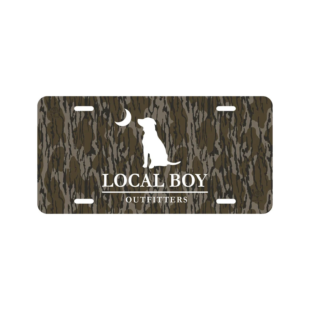Local Boy Dog & Moon License Plate - Bottomland