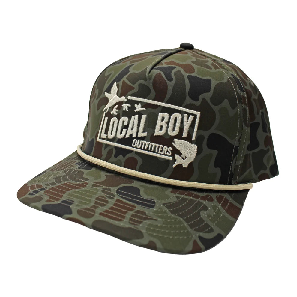 Local Boy Men's Cast & Blast 2.0 High Crown Rope Hat - Localflage OD