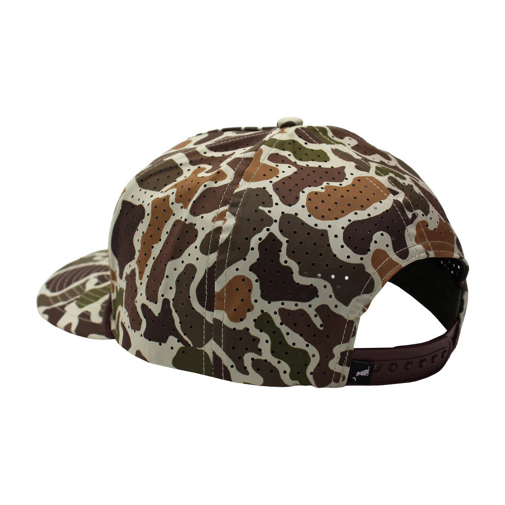 Local Boy Leather Crest Perforated Rope Hat - Localflage Vintage