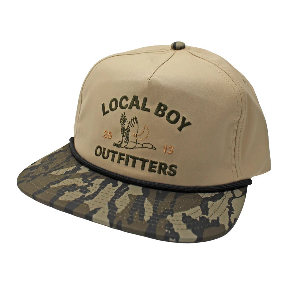 Local Boy Men's Duck Lines Low Profile Rope Hat - Khaki