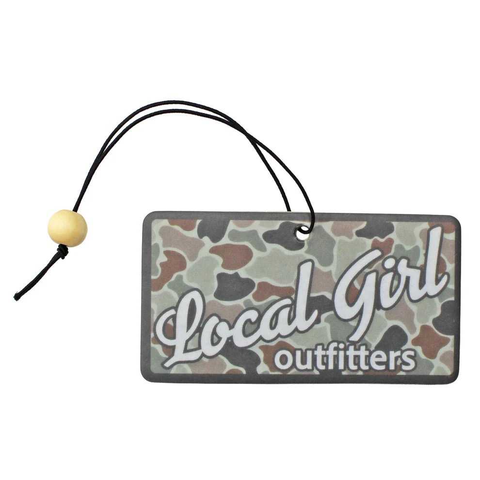 Local Girl Dog & Moon Air Freshener - Forest Camo Flora