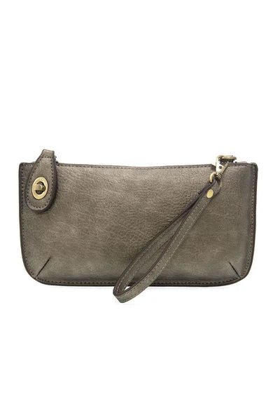 Joy Susan Mini Crossbody Wristlet - Metallic Dark Chrome