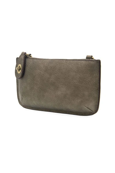 Joy Susan Mini Crossbody Wristlet - Metallic Dark Chrome