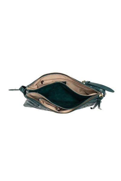 Joy Susan Eve Trapeze Shoulder Bag - Dark Teal