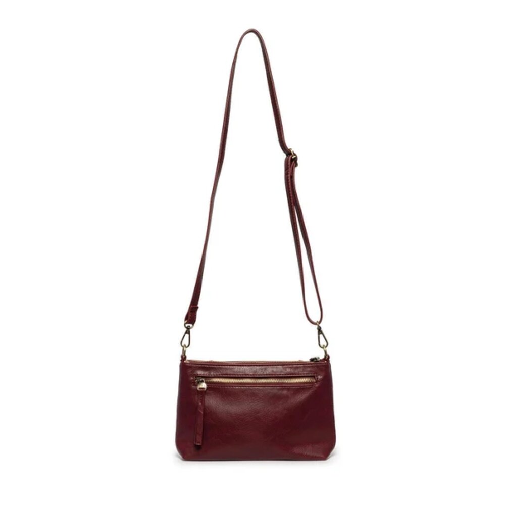 Joy Susan Lovey Top Zip Crossbody - Blackberry