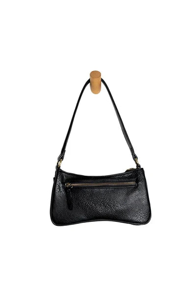 Joy Susan Nicolette Curved Topzip Shoulder/ Crossbody - Black