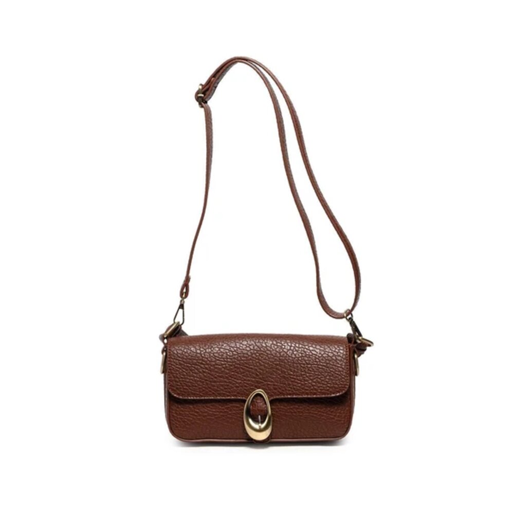 Joy Susan Leona Flap Shoulder/Crossbody - Walnut