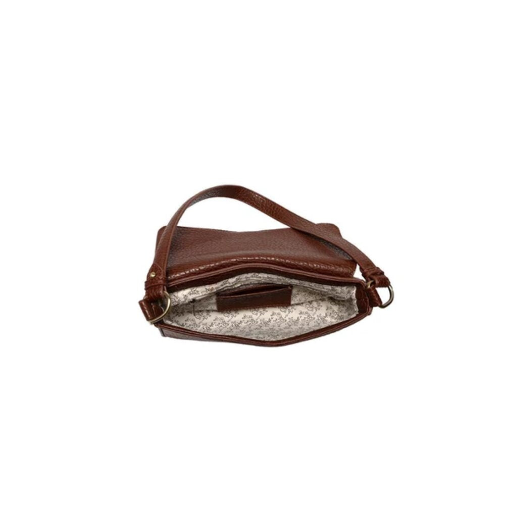 Joy Susan Leona Flap Shoulder/Crossbody - Walnut