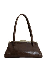 Joy Susan Lady Frame Shoulder Bag - Chocolate