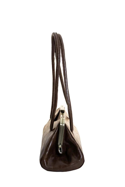 Joy Susan Lady Frame Shoulder Bag - Chocolate