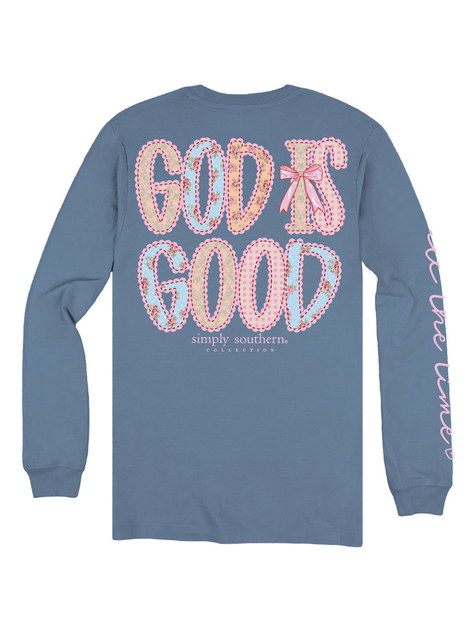 Simply Southern Youth Girls Long Sleeve God is Good T-Shirt - Iceland