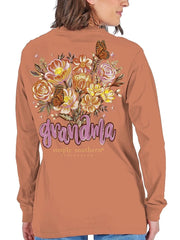 Simply Southern Women's Grandma Long Sleeve Tee - Chestnut