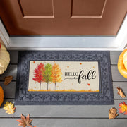 Evergreen Hello Fall Autumn Trees Sassafras Switch Mat