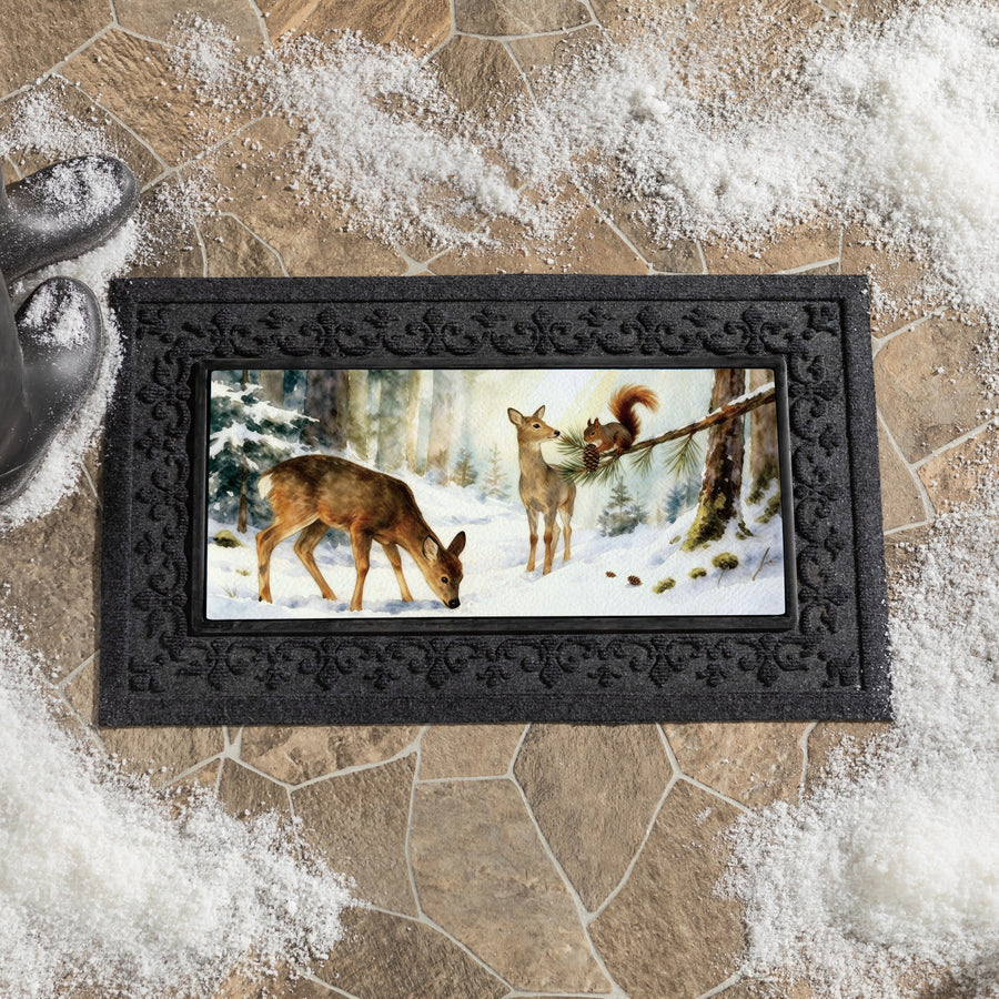 Evergreen Winter Forest Friends Sassafras Switch Mat