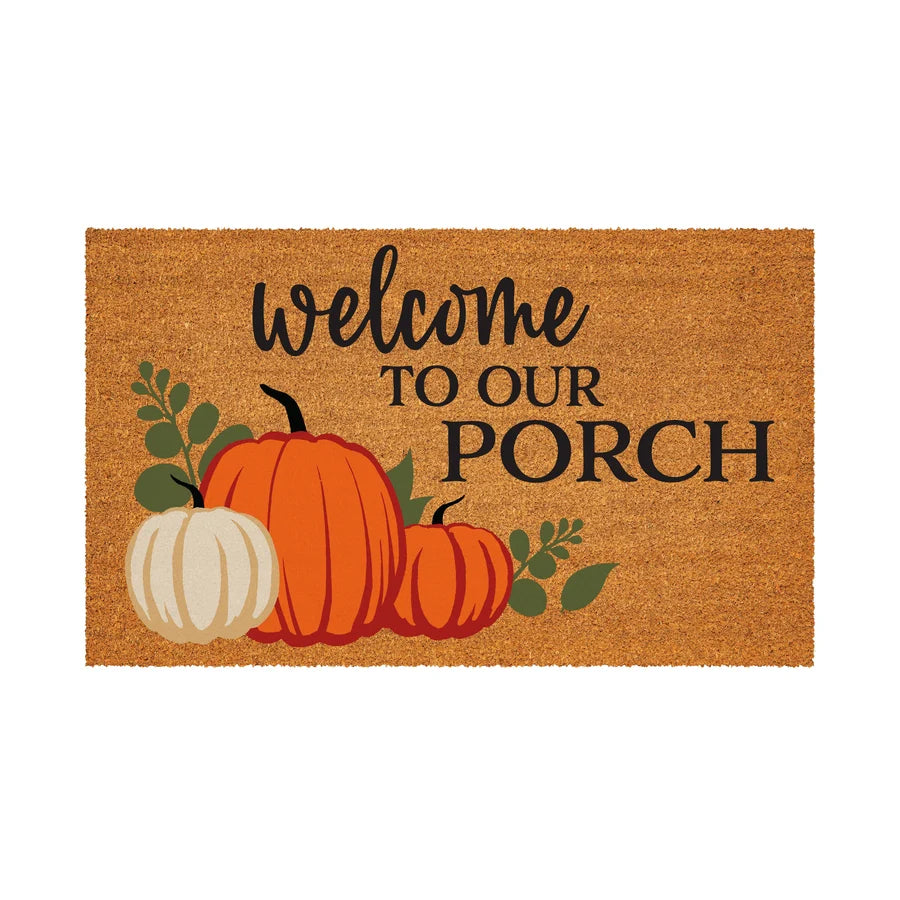 Evergreen Welcome to our Porch Coir Mat