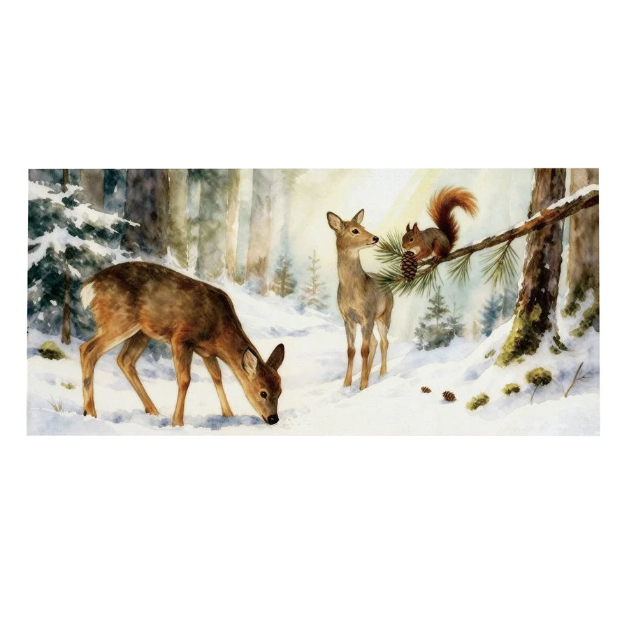 Evergreen Winter Forest Friends Sassafras Switch Mat