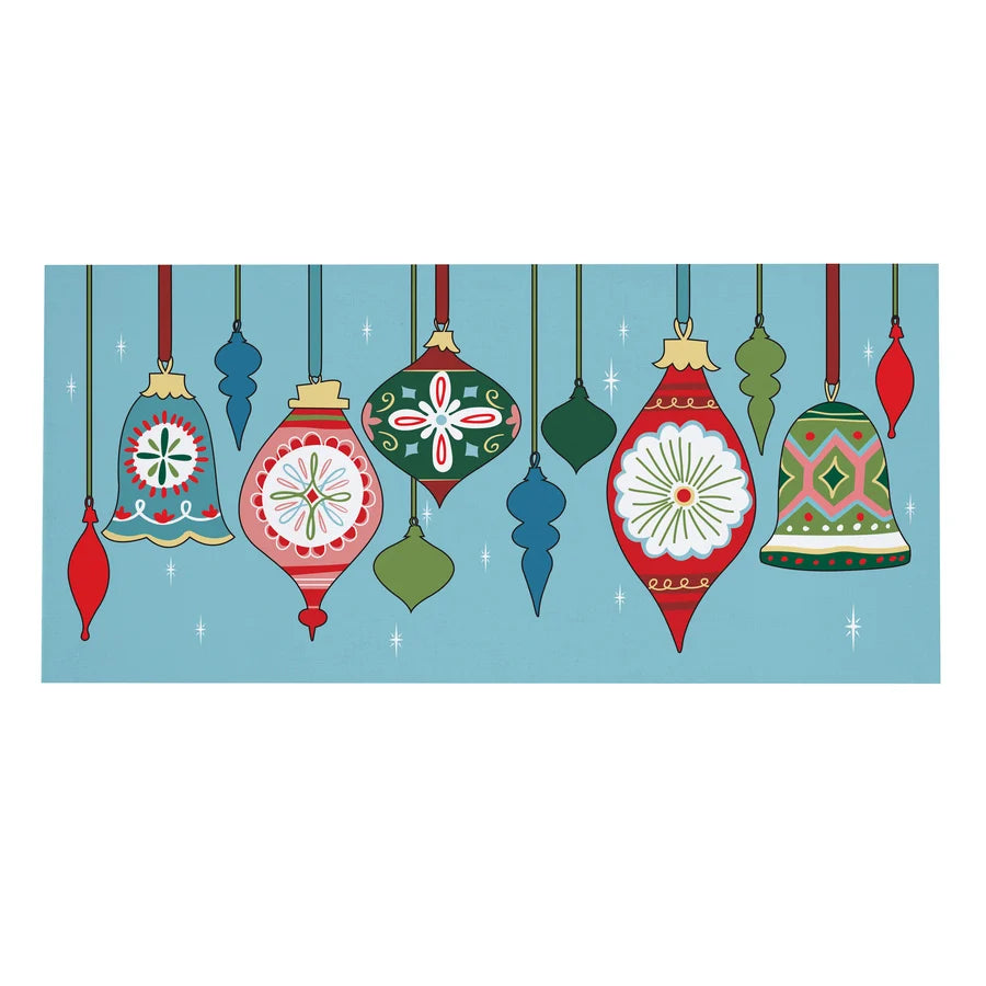 Evergreen Heartfelt Cheer Ornaments Sassafras Mat