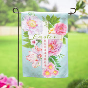 Evergreen Easter Blessings Suede Garden Flag