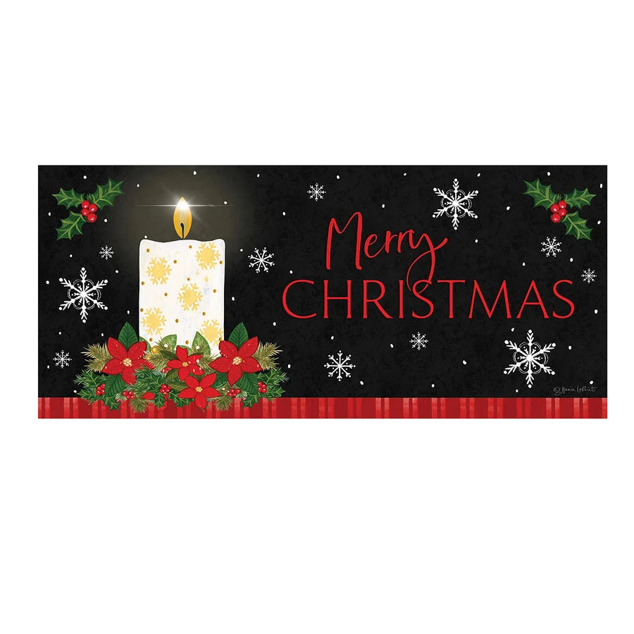 Evergreen Merry Christmas Candle Sassafras Switch Mat