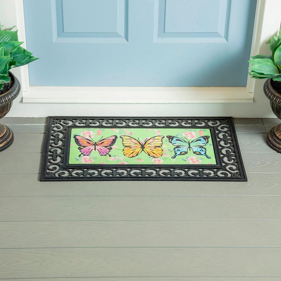 Evergreen Fleur Scroll Sassafras Mat Tray - 29.91" x 17.72"
