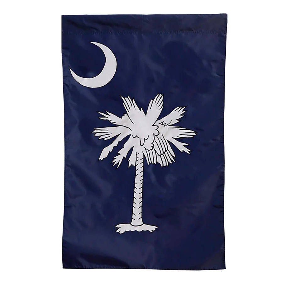 Evergreen South Carolina State Applique Garden Flag