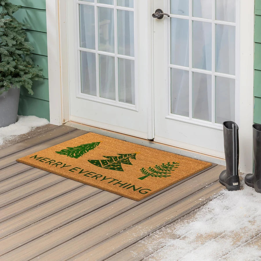 Evergreen VivaStyle Coir Mat - Festive Foliage