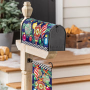 Evergreen Happy Holidays Ornaments Mailbox Cover