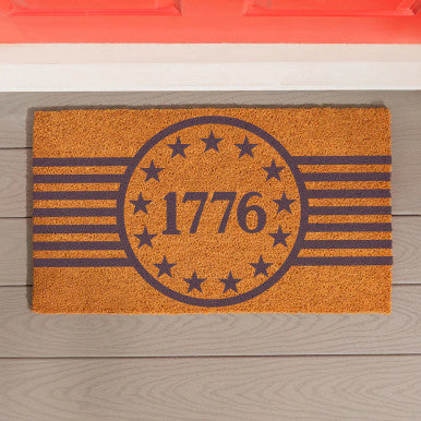 Evergreen Red White & Bloom Coir Mat - 1776