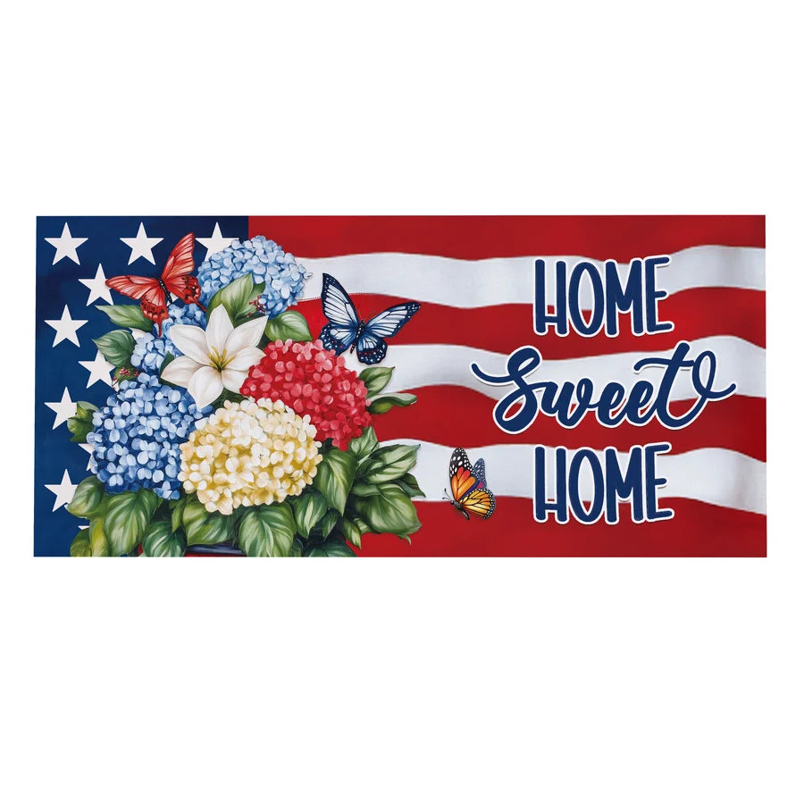 Evergreen Patriotic Hydrangeas Sassafras Switch Mat