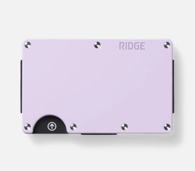 The Ridge Lavender Aluminum Ridge Wallet with Cash Strap