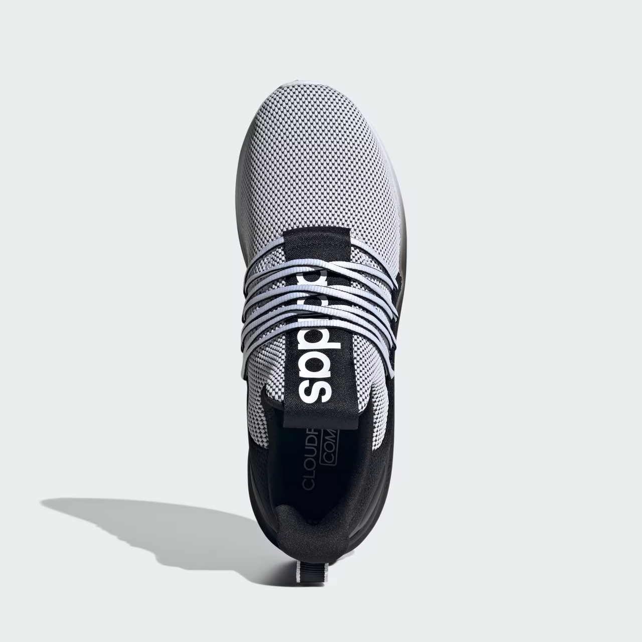 Adidas Lite Racer Adapt 7.0 Men’s Slip-On Running Shoes - Black/White